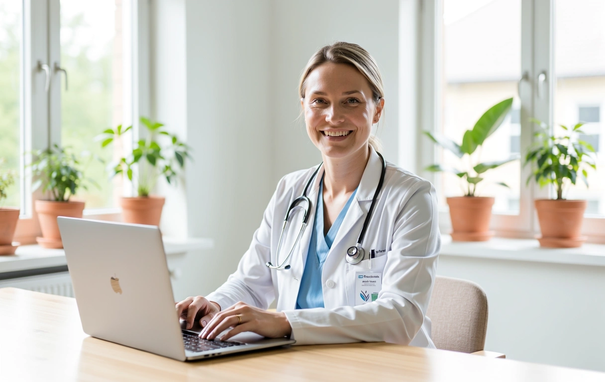 Ravintoterapeutti valmiina konsultaatioon